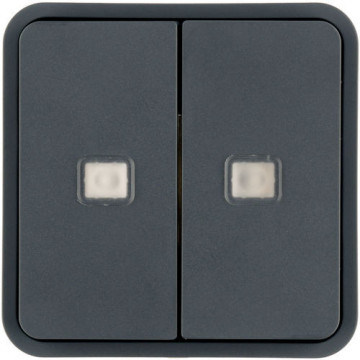 WNT954 - 2x Cubyko KNX key w/ signs, gray Hager Ean: 3250617178822