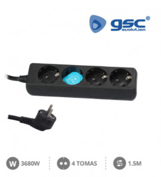 000000026 - 8436021940261 Multiple 4T (3x1,5 mm) 1,5 m schwarz