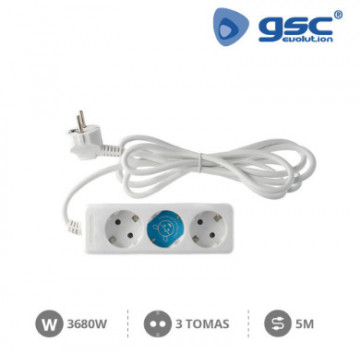 000001060 - 84333373010604 Multiple 3T (3x1,5 mm) 5m Weiß