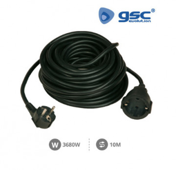 000100049 - 8436021940490Extensão Sucko (3x1,5mm) 10M Preto
