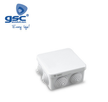 000301311 - 8433373013117Caixa de ligação quadrada 80x80x40mm IP55 Cinza