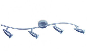 001901059 - 8433373010598 Quadruple linéaire pour le plafond GU10 nickel