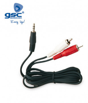 002600931 - 8436021949318 3.5mm Jack audio and video connection to 2 RCA male
