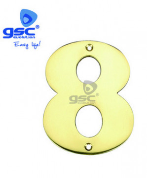 003302608 - 8433373026087Porta número 8 em acero inoxidable con tornillo