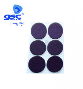 003802760 - 8433373027602 6 Felters Round Stickers Ø30mm - Brown