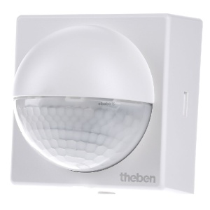 1010200 - Detector de movimento PIR, montado na parede, 180°, branco theLuxa R180 WH