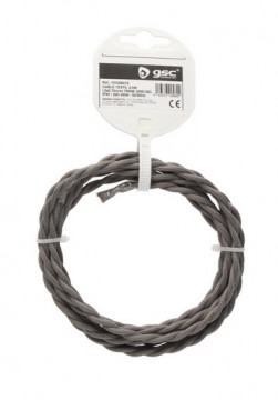 101025019 - 843373069800Cabo Textile 2.5m (2x0.75mm) Dark gray