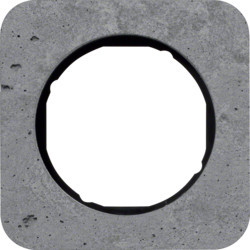 10112374 - R.1 - marco x1, Concreto/negro HAGER Ean:4011334412878