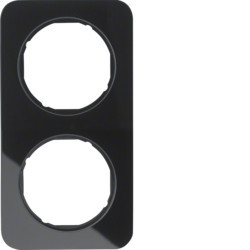 10122116 - R.1 - Rahmen x2, Glas/schwarz HAGER EAN:4011334392583