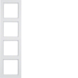 10146099 - Q.3 - marco x4, blanco HAGER Ean:4011334370048