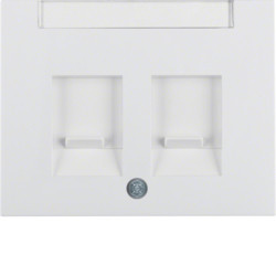 11827009 - K.1 / K.5 - esp. Double RJ P-ETQ., White Hager Ean: 4011334268772