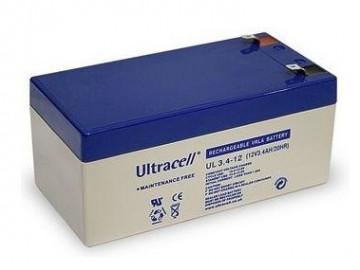 12V lead battery 3.4Ah (134x65x60 mm) - Ultracell