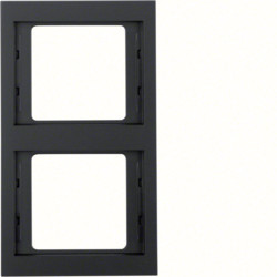 13237006 - K.1 - Tableau X2 Vert., Anthracite Mate Hager Ean: 4011334297727