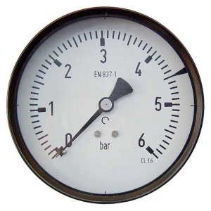 135857 Pressure gauge 0-6 BAR Rear