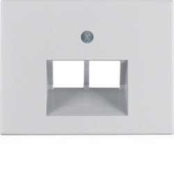 14097003 - K.1/K.5 - espelho RJ45 duplo, alumínio HAGER EAN:4011334384212
