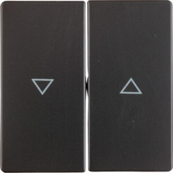 16256086 - Q.x - tecla dupla estores, antracite HAGER EAN:4011334380177