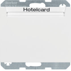 16417119 - K.1/K.5 - Encerrar. tarjeta hotel, blanco HAGER Ean:4011334404811
