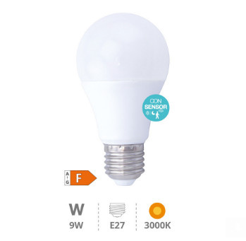 200680004 - 8433373061668Lâmpada LED estándar con sensor de presencia + crepúsculo 9W E27 3000K