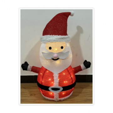 204690047 - 8433373074064Papai Navidad plegable LED 700mm 8 deberes Luz cálido