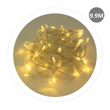204805029 - 8433373073005Guirlanda de cable LED 9,9M 8 deberes Luz cálido