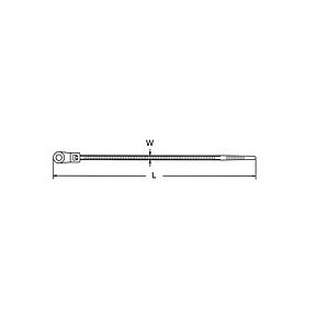 262830 - Abraçadeiras de nylon com olhal de fixação
