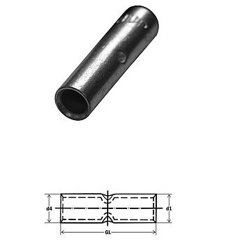 291054 - Conector de topo padrão estanhado 2,5 mm² 100uni
