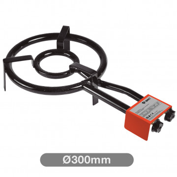 401025010 - 8433373073739Doppelgasbrenner Ø300mm für Paellapfannen von Ø200mm bis Ø420mm