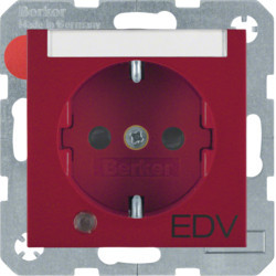 41101915 - S.1 / B.X - Schuko "EDV" P -ETQ C / LED, ENC HAGER EAN: 4011334360926