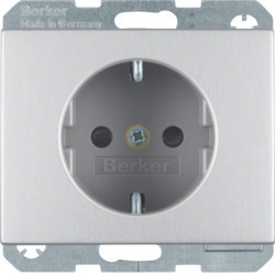 47357003 - K.1/K.5 - tom. Schuko obtur., alumínio HAGER EAN:4011334378457