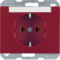 47397015 - K.1/K.5 - Schuko p.-etiqueta, encarnado HAGER EAN:4011334263715