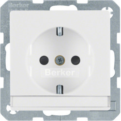 47496089 - Q.X - Schuko P. -Etiq. Obtur, White Hager Ean: 4011334313212