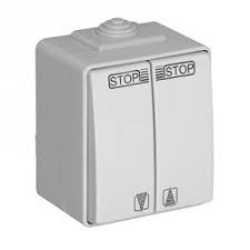48283 CCZ BOTÃO DUPLO DE COMUTAÇÃO DE PERSIANA CINZENTO 5603011040062