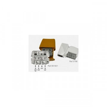 567802 -8424450165911 Televes-Nanokom Mastro-Verstärker 3E/1S "Easyf": UHF [DC] -VHFMix-fimix [DC] Konstante + Picokom 1E/1S "Easyf" 12V-210 mA. Kit mit Refs: 561601 und 5796
