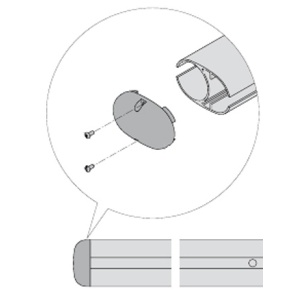 6OB3BHTC - Arriba de plástico gris a guante de protección de aluminio a OBBI3BH