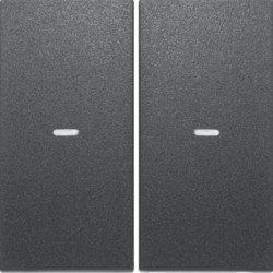 80960385 - Tampa p/ BP KNX S.x 2 teclas c/BCU, antr HAGER EAN:3250617152952