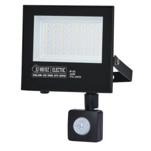 8680985561479 - ASLAN/S20 20W BLK 6400K 175-250V LED PROJETOR PIR
