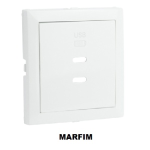 90675 TMF CENTRO CARREGADOR DUPLO USB TIPO C MARFIM 5603011647551