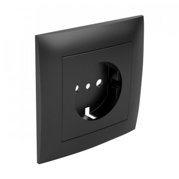 90902 PMS ESPELHO SCHUKO MONOBLOCO PRETO MATE 5603011606558