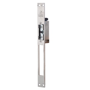 Abreportas elétrico em aço inoxidável Dorcas - Instalação Plug&amp;Play sem corte da moldura - Fechadura radial ajustável - NO Fail Secure | Até 330 kg - Alimentação DC 12V - Sensor de porta