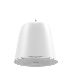 Altifalante analógico - Pingente - Potência (8 Ω): 10 W - Potência (70/100 V): 10, 5, 2,5, 1,25 W - Sensibilidade 89 dB