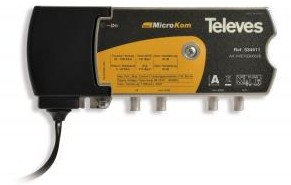 Amplificateur CATV Microkom 1E / 1S 20DB 5 ... 65/85 ... 1006 MHz g.