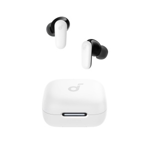 Auriculares Inalámbricos P30I Soundcore Blanco - ANC adaptativo de hasta 42 dB - 10 horas por carga / 45 h con estuche - Graves potentes con BassUp y driver 10 mm - 4 micrófonos con IA para llamadas claras - Resistentes al agua IP55