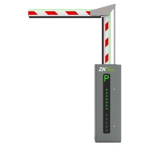 Barreira de estacionamento - Braço articulado em 90º (3 m) - Abertura à direita | 5.000.000 ciclos - Indicadores LED | Modo de emergência - Possibilidade de bateria de backup - Apta para exterior