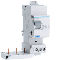 BDH325F - DIF Block. 3p 25a 30 mA bis hi c/geboren. Des Hager EAN: 3250611345824