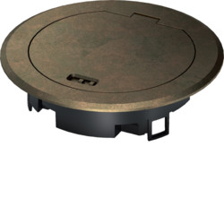 BSR02MKM - RUND COUND 2 Schuko Messing Hager EAN: 4012740027519