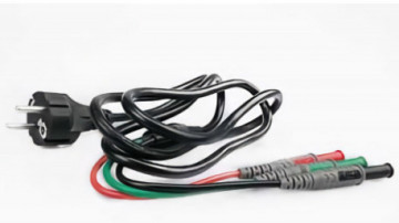 C2065 - HA002065 Cable de 3 plátanos (negro/rojo/verde) a enchufar Shuko