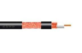 Cable coaxial T100plus, 16VRtC Euroclass ECA e blindaje de clase A - 250m (bobina de tarjeta), color negro