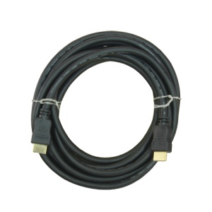 Câble HDMI - Type masculin HDMI - Haute vitesse - 5 m - Couleur noire - Connecteurs anticorrosion