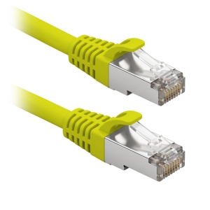 Cabo de ligação F/UTP - Ethernet - Conectores RJ45 - Categoria 6 - 2 m - Cor Amarelo