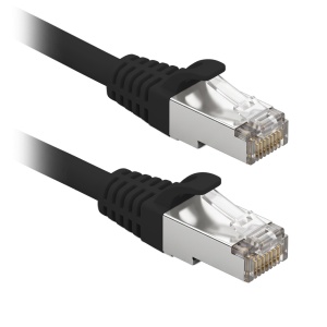 Cabo de ligação F/UTP - Ethernet - Conectores RJ45 - Categoria 6 - 5 m - Cor preto